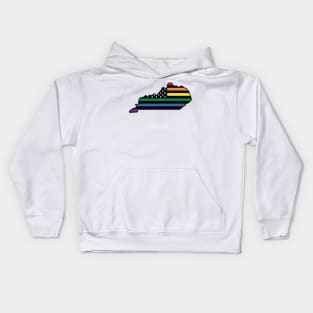 Rainbow Flag Kentucky Kids Hoodie